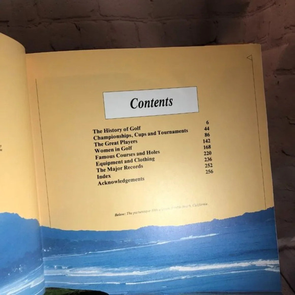 Vintage 1988 THE ILLISTRATED ENCYCLOPEDIA OF WORLD GOLF - Picture 8 of 11